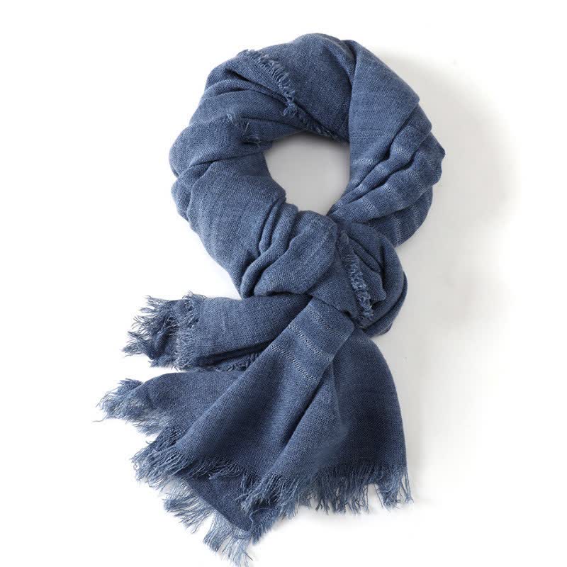 Bufanda de hombre con estampado de Buddha Stones para primavera y otoño, con textura artística y para uso diario. - image 1