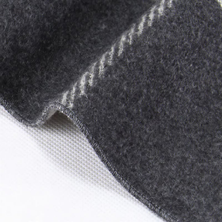 Bufanda de hombre cálida con borlas, rayas urbanas y estampado de Buddha Stones para otoño e invierno. - image 18