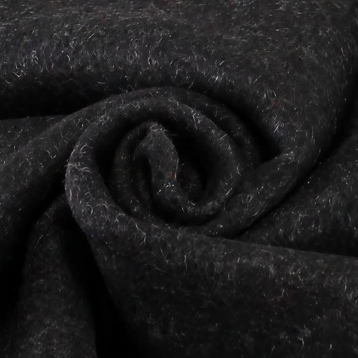 Bufanda de hombre cálida con borlas, rayas urbanas y estampado de Buddha Stones para otoño e invierno. - image 25