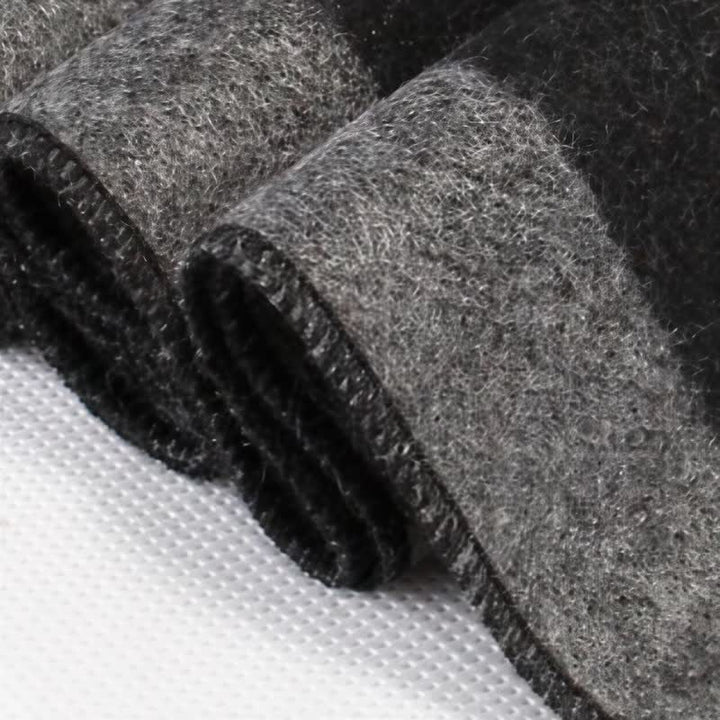 Bufanda de hombre cálida con borlas, rayas urbanas y estampado de Buddha Stones para otoño e invierno. - image 26