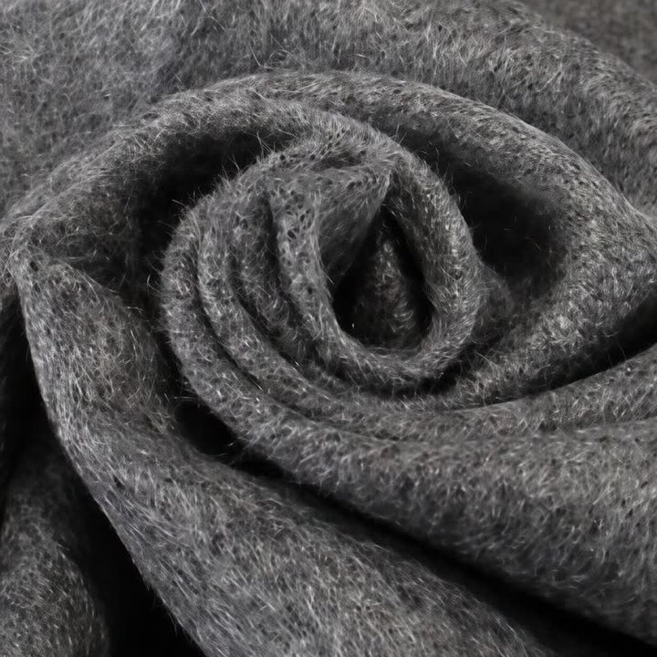 Bufanda de hombre cálida con borlas, rayas urbanas y estampado de Buddha Stones para otoño e invierno. - image 21
