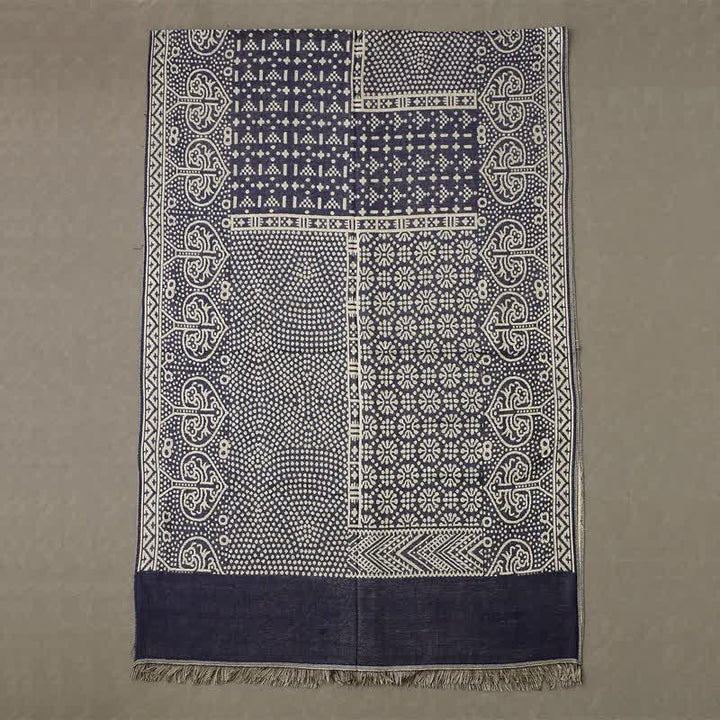 Bufanda reversible y acogedora para hombre con borlas, estampado geométrico paisley y Buddha Stones, ideal para otoño e invierno. - image 7