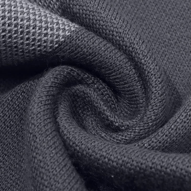 Bufanda acogedora de punto para hombre con estampado geométrico de bloques de color y diseño de Buddha Stones para otoño e invierno. - image 10