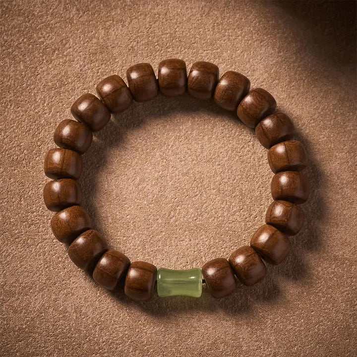 Buddha Stones Pulsera con dije de cuentas de oración vintage de protección Abelia Biflora - image 1