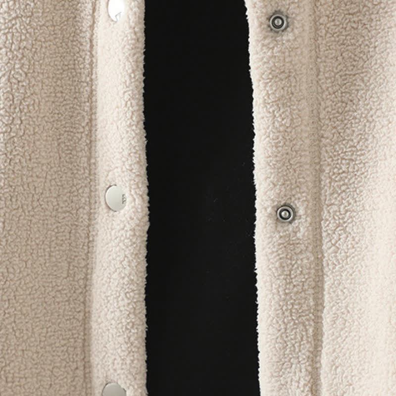 Buddha Stones Chaqueta de invierno informal estilo Tang con cuello mandarín, color liso, para mujer, con bolsillo. - image 13