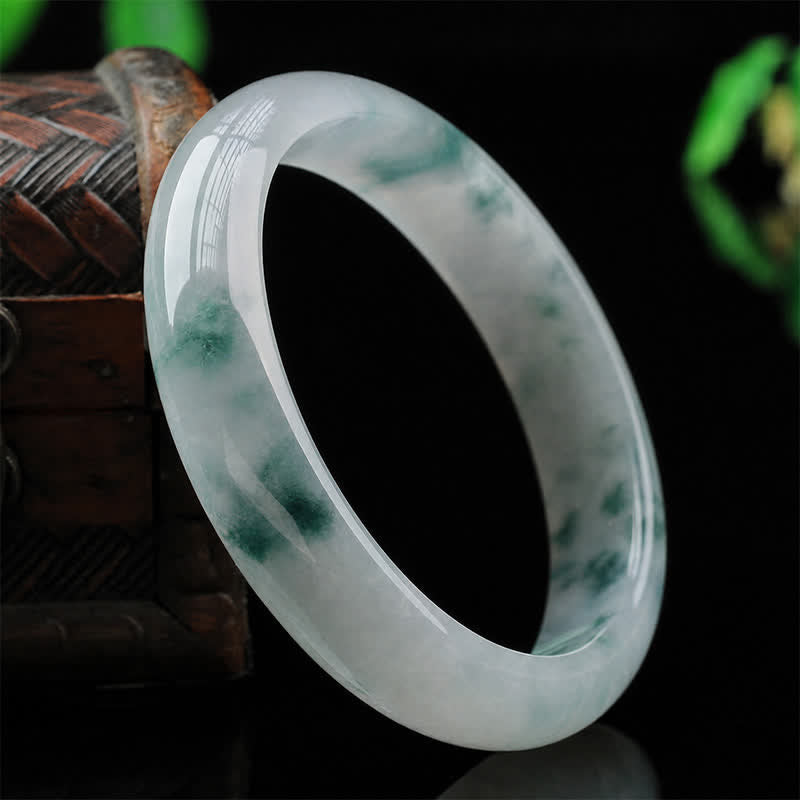 Brazalete de pulsera de prosperidad con bendición de la suerte de jade - image 1