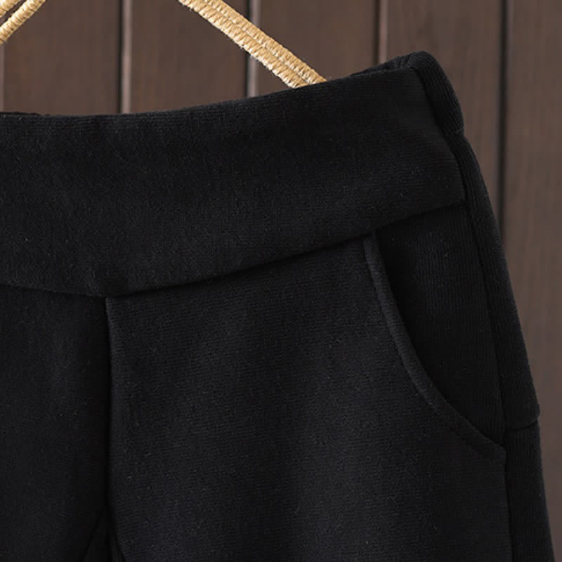 Buddha Stones Pantalones tobilleros casuales de invierno de algodón liso para mujer, pantalones ajustados con bolsillo. - image 2