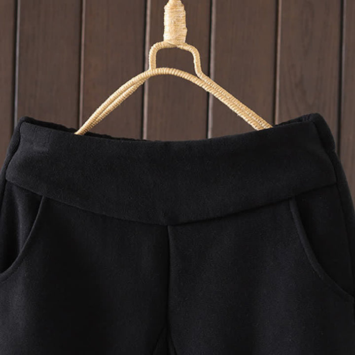 Buddha Stones Pantalones tobilleros casuales de invierno de algodón liso para mujer, pantalones ajustados con bolsillo. - image 1