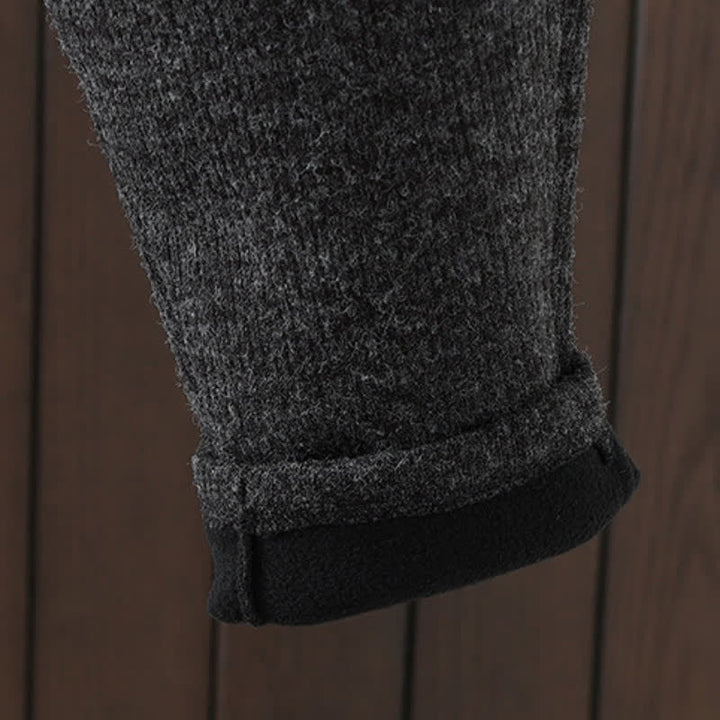 Buddha Stones Pantalones tobilleros casuales de invierno de algodón liso para mujer, pantalones ajustados con bolsillo. - image 12