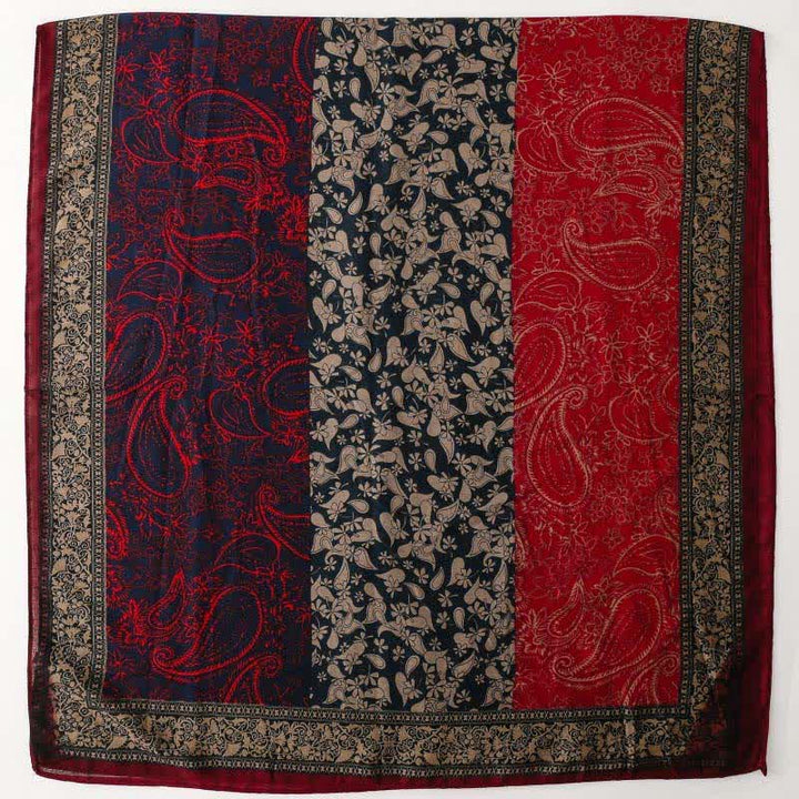 Buddha Stones Bufanda suave para mujer con estampado floral paisley para otoño/invierno. - image 18