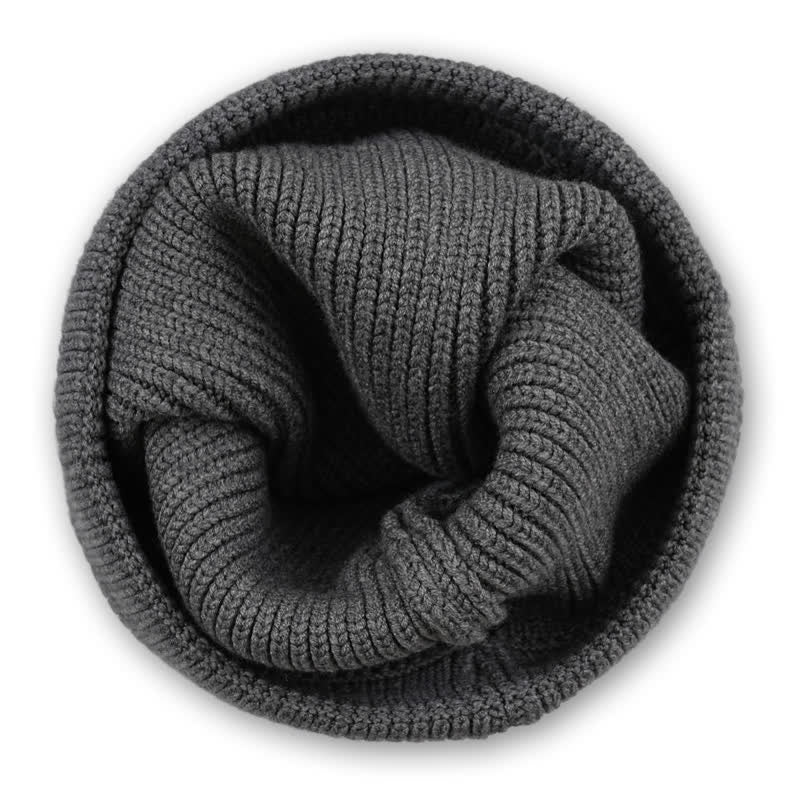 Buddha Stones Gorro de punto acanalado con puño para hombre, ideal para otoño e invierno. - image 4