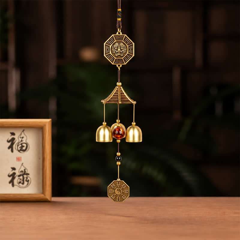 Buddha Stones Moneda de calabaza Pi Xiu Bagua para la riqueza, campanas y carillones - image 13