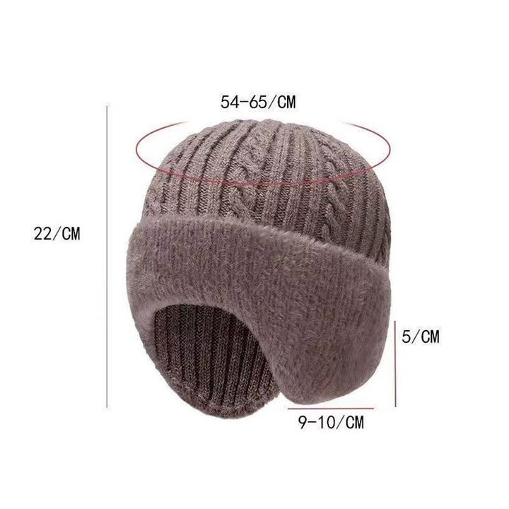 Buddha Stones Pasamontañas de invierno para hombre, de punto acanalado con ribete de felpa. - image 14