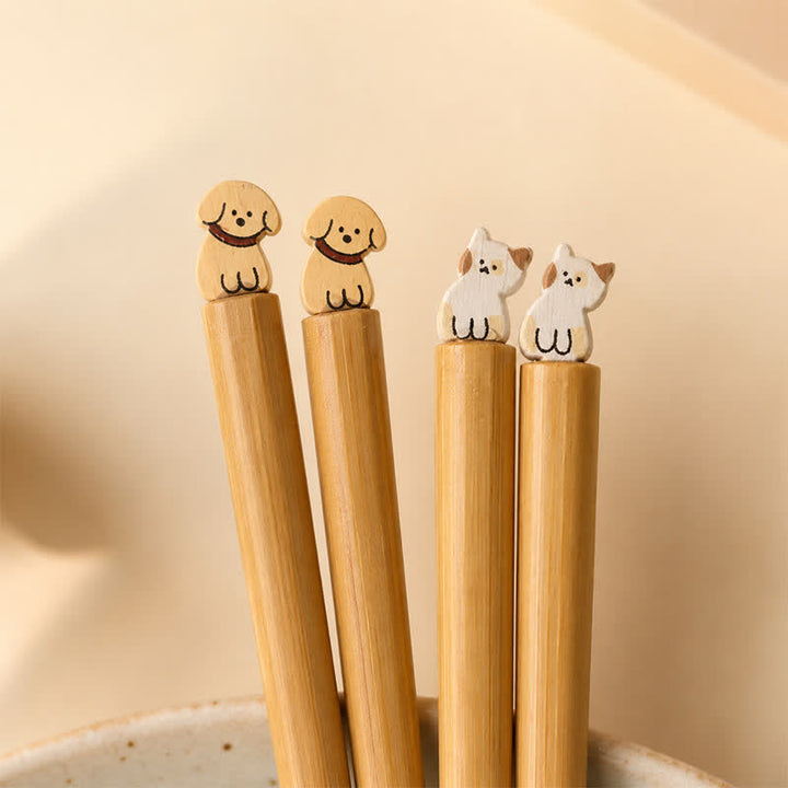 Buddha Stones Palillos de bambú estilo japonés para perros y gatos - image 0