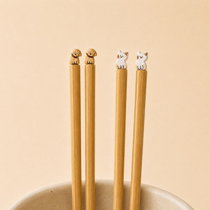 Buddha Stones Palillos de bambú estilo japonés para perros y gatos - image 9