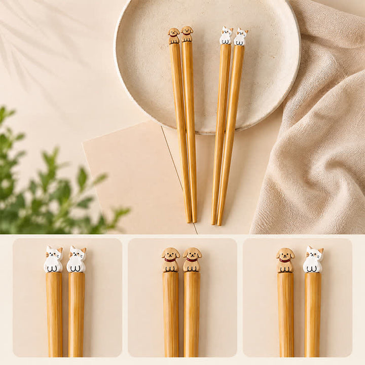 Buddha Stones Palillos de bambú estilo japonés para perros y gatos - image 12