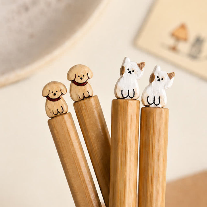 Buddha Stones Palillos de bambú estilo japonés para perros y gatos - image 10