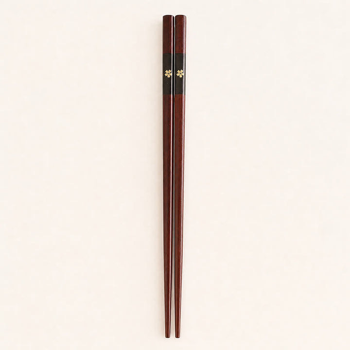 Buddha Stones Palillos de bambú de madera con diseño floral dorado al estilo japonés - Palillos de bambú - 3 pares - image 9
