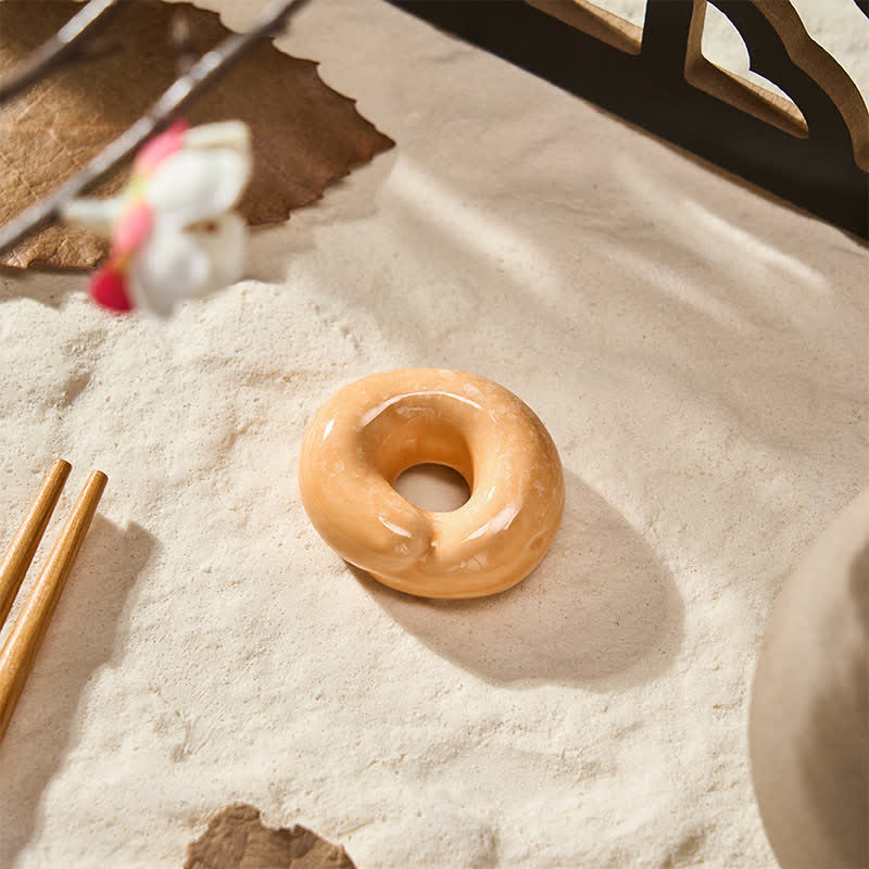 Buddha Stones Mini soporte para palillos de cerámica con forma de comida - Donas Aprox. 3,5 × 3,1 × 1,25 cm - image 17