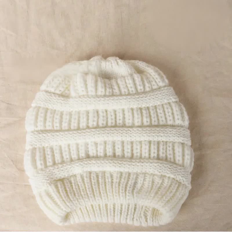 Buddha Stones Gorro holgado de punto trenzado para mujer, ideal para otoño e invierno. - image 3