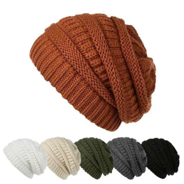 Buddha Stones Gorro holgado de punto trenzado para mujer, ideal para otoño e invierno. - image 9