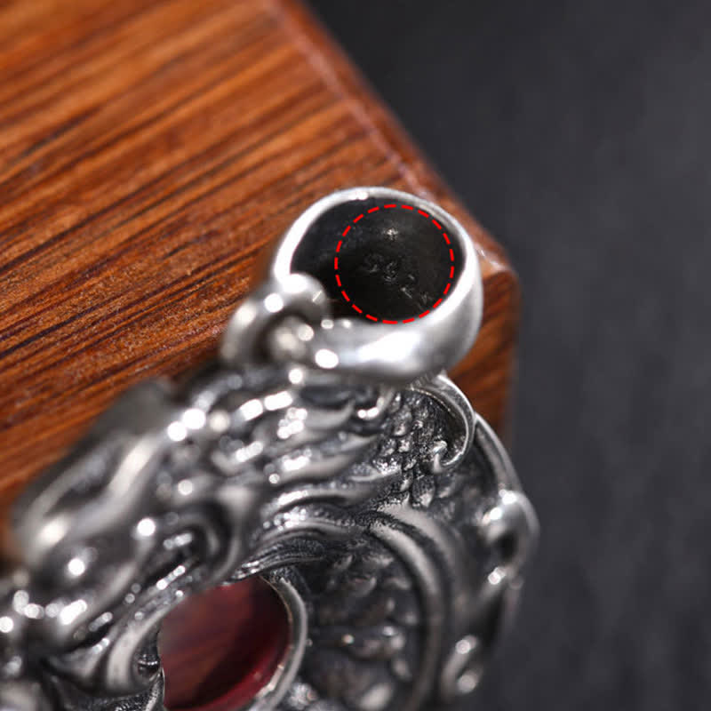 Colgante de collar de riqueza con hebilla de paz y dragón de pez Koi - image 13