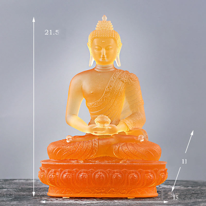 Buddha Stones, estatuilla hecha a mano de Buda, pieza de arte de Liuli, estatua de serenidad, decoración para el hogar