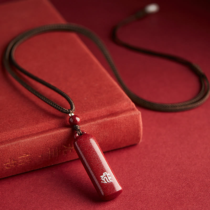 Colgante de collar de cadena de protección con amuleto de cinabrio de Buda natal del zodiaco chino - image 4