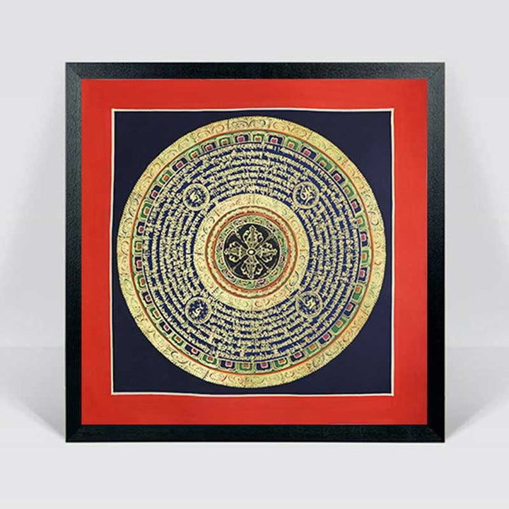 Caja ciega tibetana hecha a mano con pintura Thangka, bendición espiritual, patrón de Color aleatorio