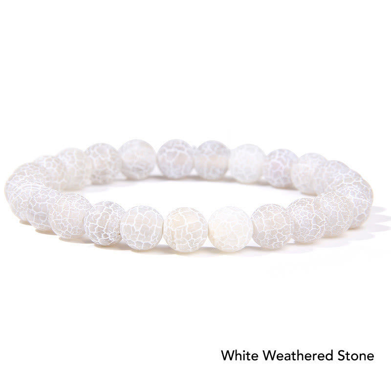 Pulsera con cuentas de equilibrio de cristal de piedra de ágata natural