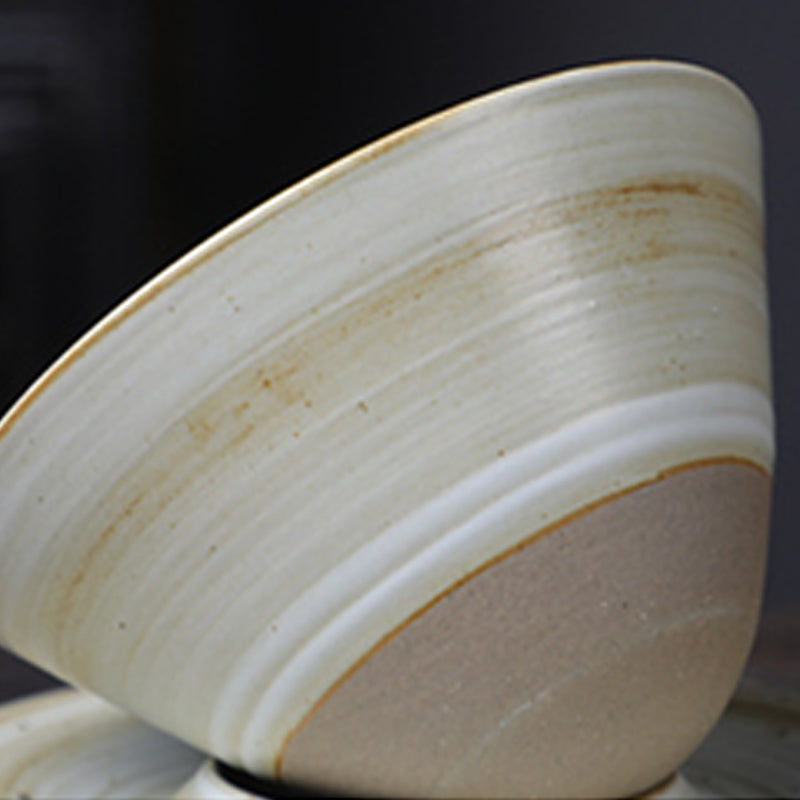 Taza de café de cerámica con diseño de planeta de Buddha Stones, taza de café y té de cerámica rugosa con platillo