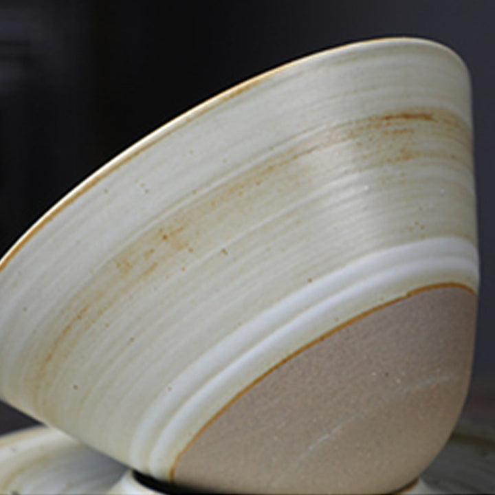 Taza de café de cerámica con diseño de planeta de Buddha Stones, taza de café y té de cerámica rugosa con platillo