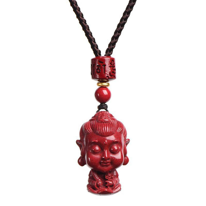 Buddha Stones zodiaco chino Buda Natal amuleto de cinabrio Natural mantener alejado los espíritus malignos COLLAR COLGANTE