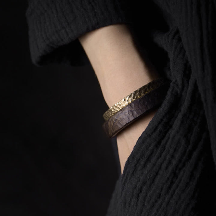 Brazalete de cobre con diseño simple de Buddha Stones