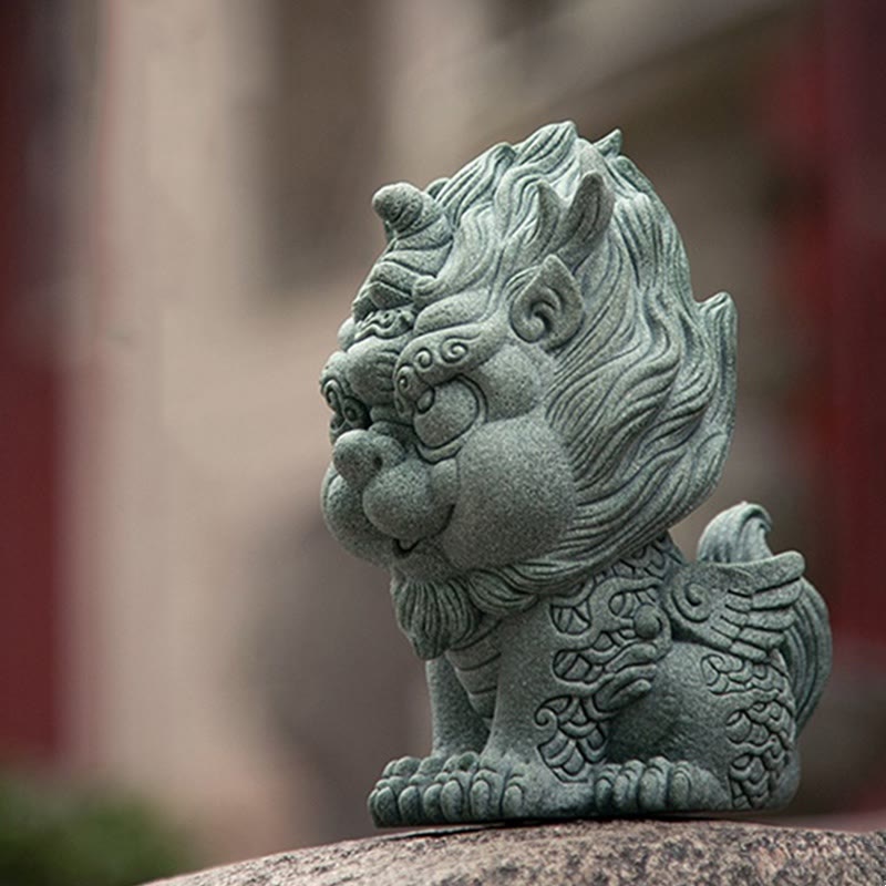 Buddha Stones FengShui pequeño PiXiu riqueza suerte decoración del hogar - image 10