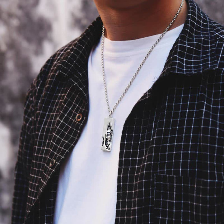 Collar con colgante de Buddha Stones, Tathagata, protección y fuerza, estilo vintage - image 6