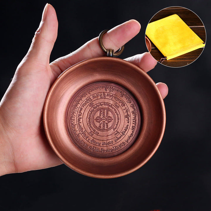 Buddha Stones, pequeño altar de oración de cobre, soporte portátil para quemar incienso, salvia, rituales de manchas, artículos de uso