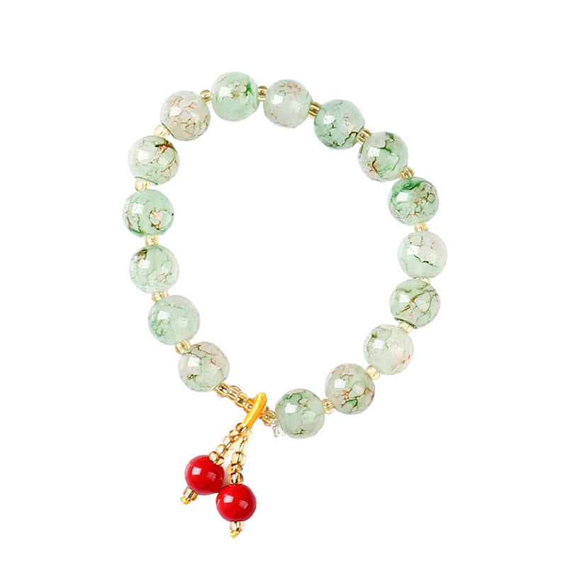 Pulsera de armonía con cuentas de cristal Liuli de Buddha Stones