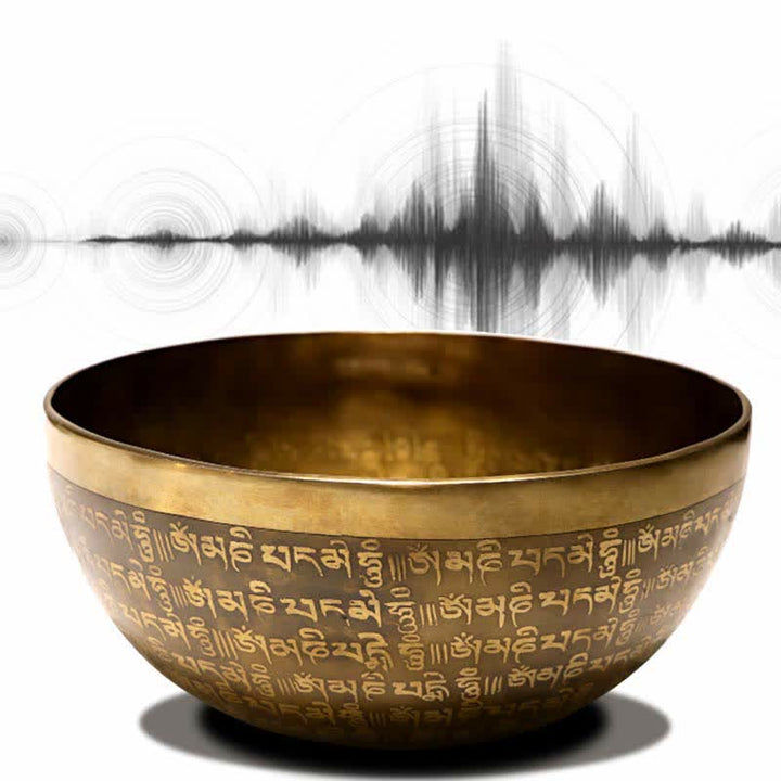 Cuenco tibetano Sutra hecho a mano para curación y meditación, juego de cuencos con sonido de energía positiva - image 6