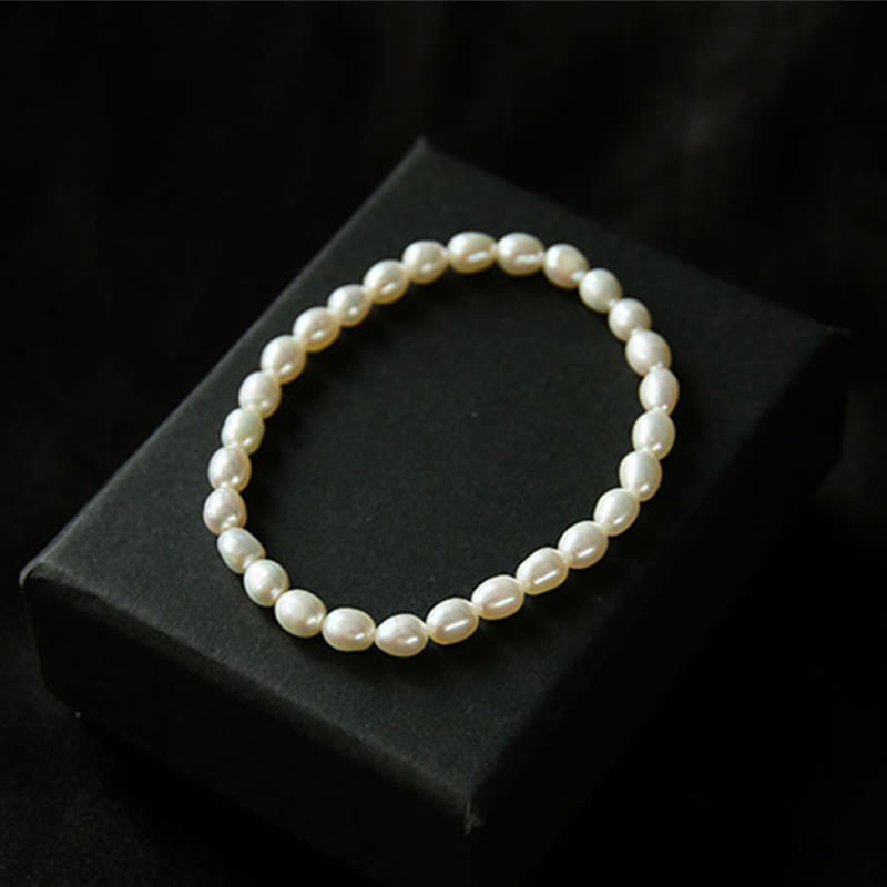 Pulsera con cuentas curativas de perlas naturales de Buddha Stones