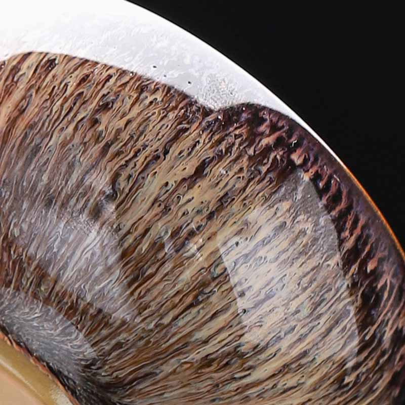 Buddha Stones pequeño horno de peces Koi cambio chino Jianzhan taza de té de cerámica Kung Fu taza de té 60ml