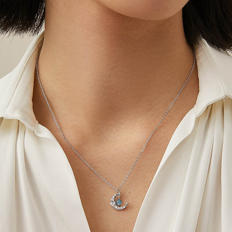 Collar curativo de amor con cristal azul de cuarzo fresa y Buddha Stones