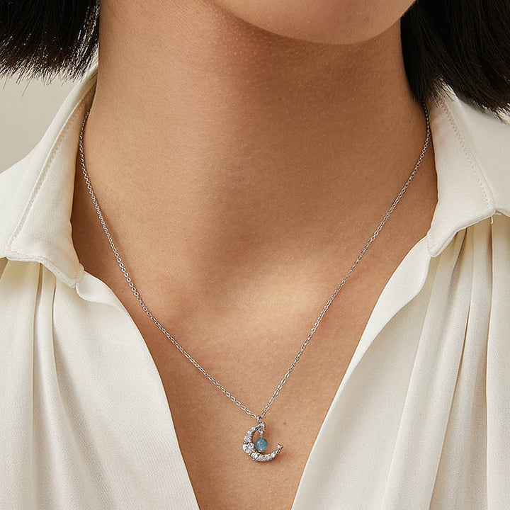 Collar curativo de amor con cristal azul de cuarzo fresa y Buddha Stones