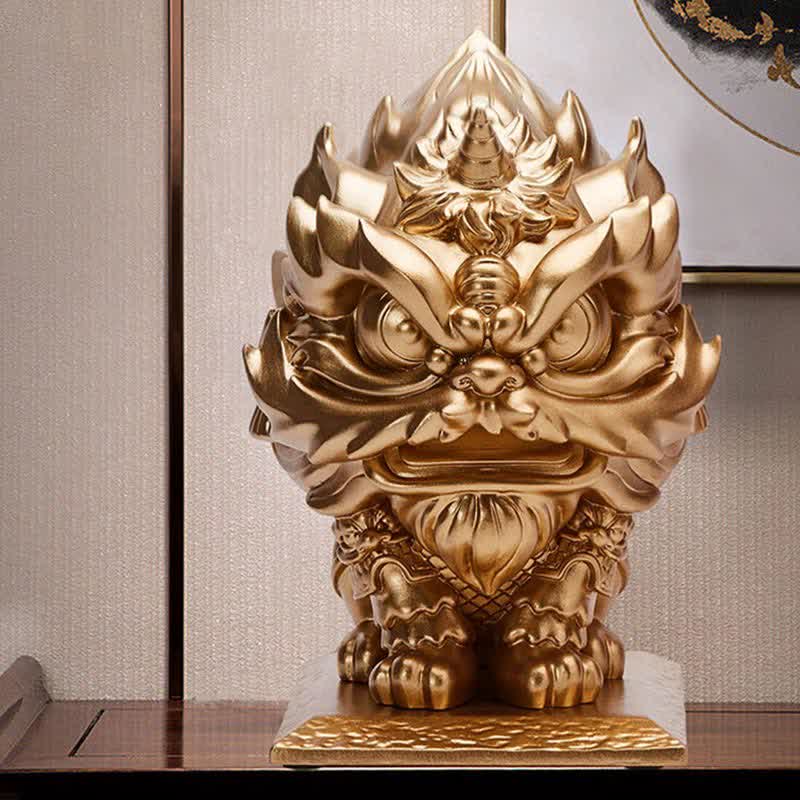 Buddha Stones, estatua de León, resina resistente, decoración para el hogar y la Oficina