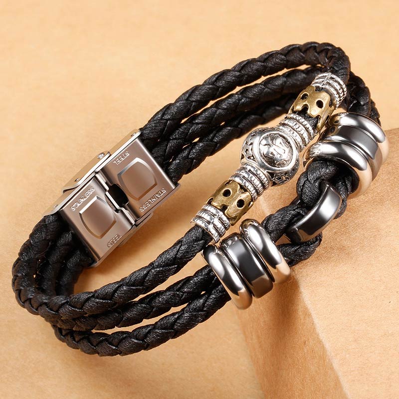 Buddha Stones Pulsera de Protección de Hematita 12 Constelaciones del Zodíaco