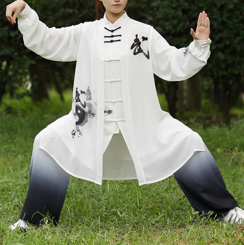Conjunto de 3 piezas de Buddha Stones con diseño de árbol Yin Yang, Tai Chi, práctica espiritual zen, meditación y oración, uniforme unisex.