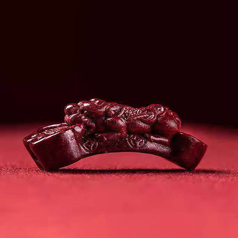 Pulsera trenzada de cinabrio PiXiu hecha a mano con Buddha Stones - image 7