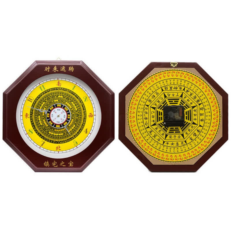 Reloj de pared con mapa de energía de equilibrio de mapa Feng Shui Bagua - image 9