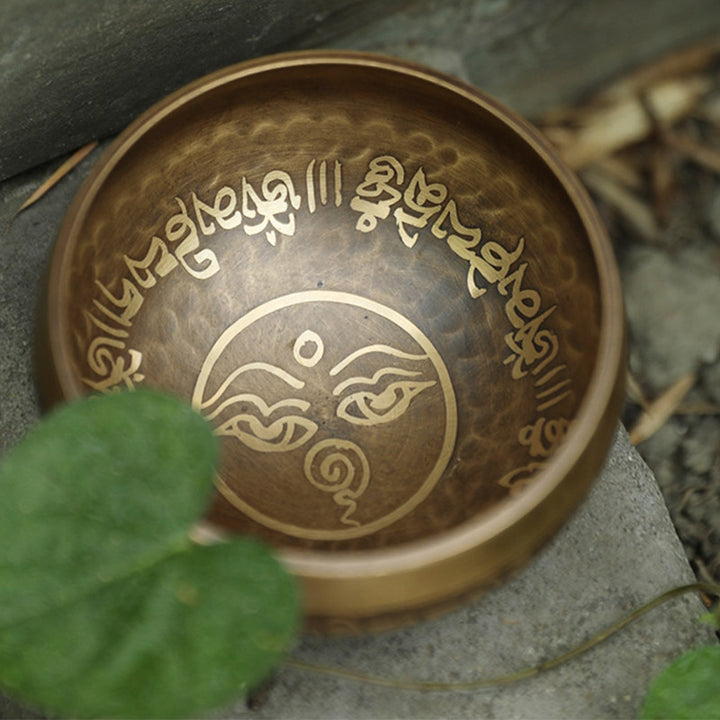 Cuenco de sonido tibetano hecho a mano para yoga y meditación, juego de cuencos tibetanos