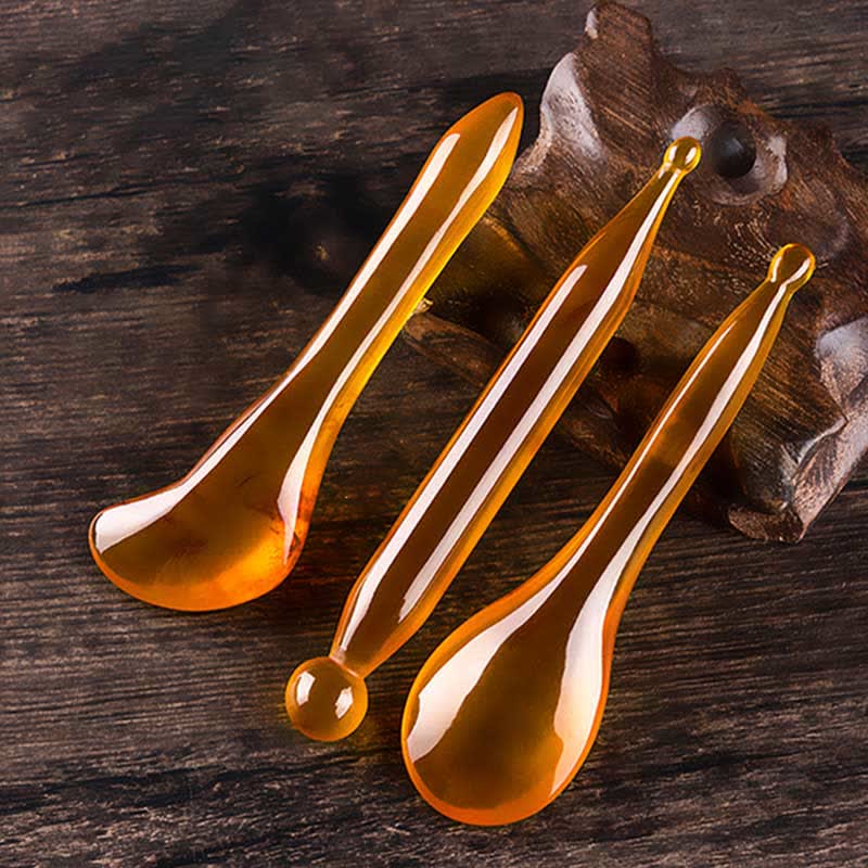 Juego de herramientas de peine para masaje facial de resina Gua Sha para todo el cuerpo